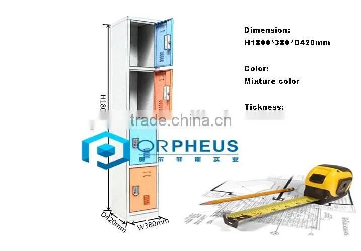 Competitive Price 4 Small Compartment Fingerprint Lock Intelligent Safe Locker Cabinet