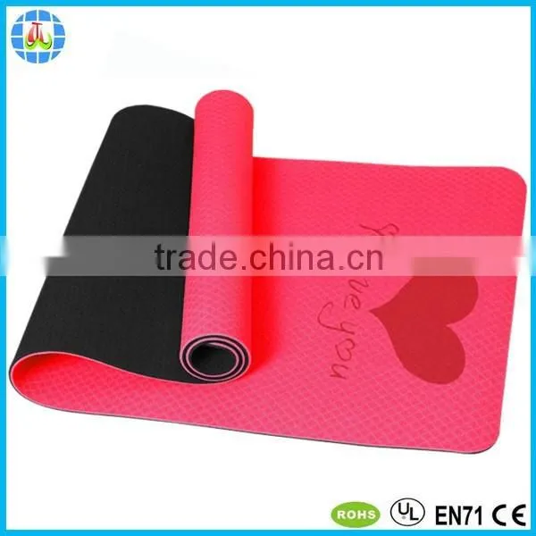 extra thick customized silk screen printed nbr yoga mat 15mm