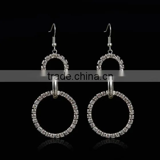 China factory hot selling tranditional designs woman accessories circle shaped charm earring