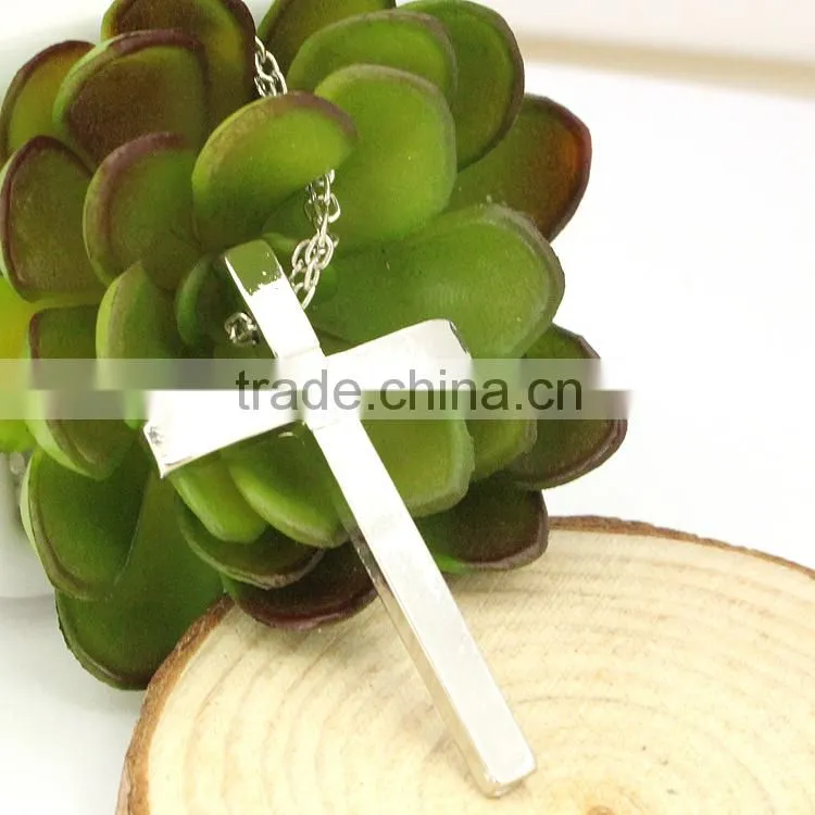 Wholesale Jewelry Silver Alloy Men Women Cross Necklace