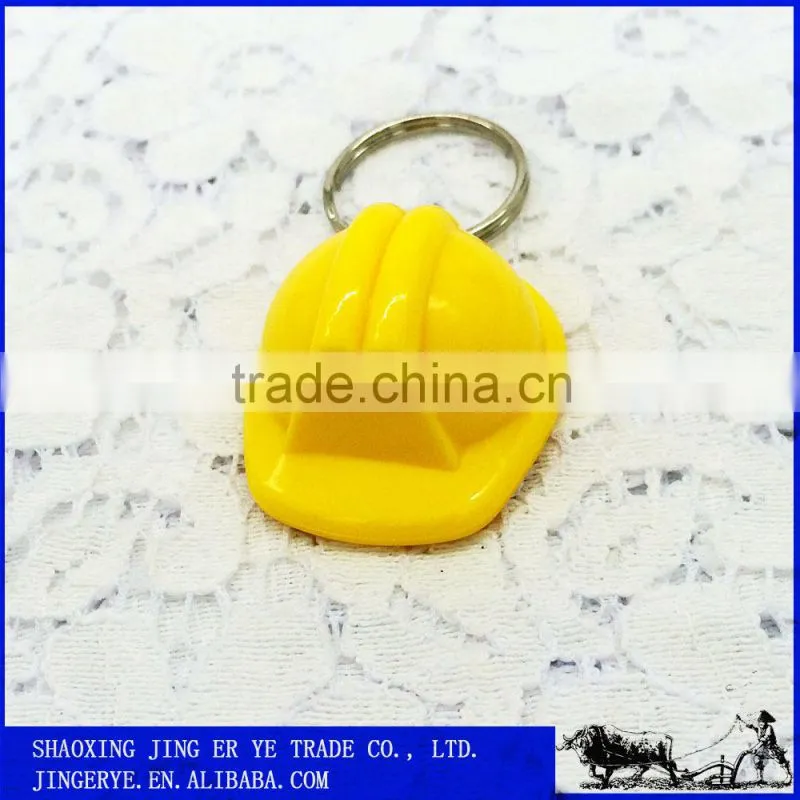 Helmet Coloured Decorative Plastic Key Chain