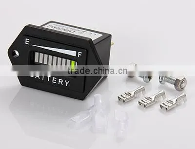 LED Battery Discharge Indicator Charge Indicator Meter 12&24V,36V,48V,72V China Factory