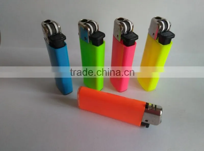 Plastic mini BIC CRICKET flint lighter FH-203 with butane gas neon color