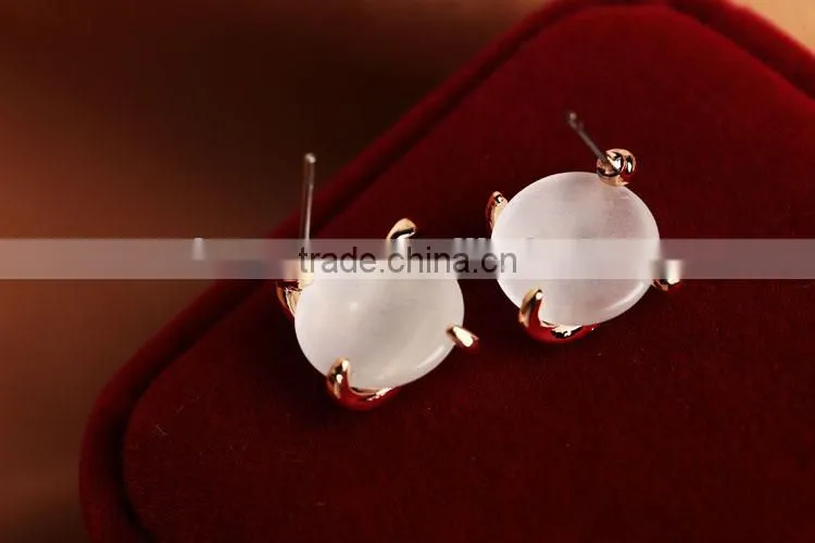 2014 wholesale rhinestone women fashion earring alloy open style earrings unique earrings