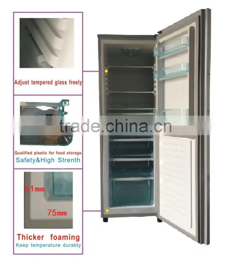 BCD-168 DC12/24V Solar Refrigerator Freezer 168L
