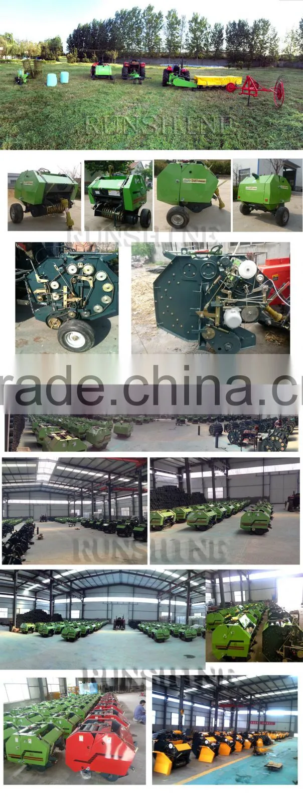 hay and straw baler machine