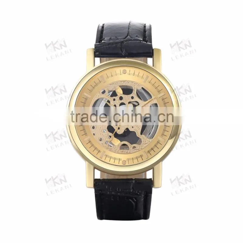 Hot sale high quality brand watches with leather watch strap, branded watches for boys