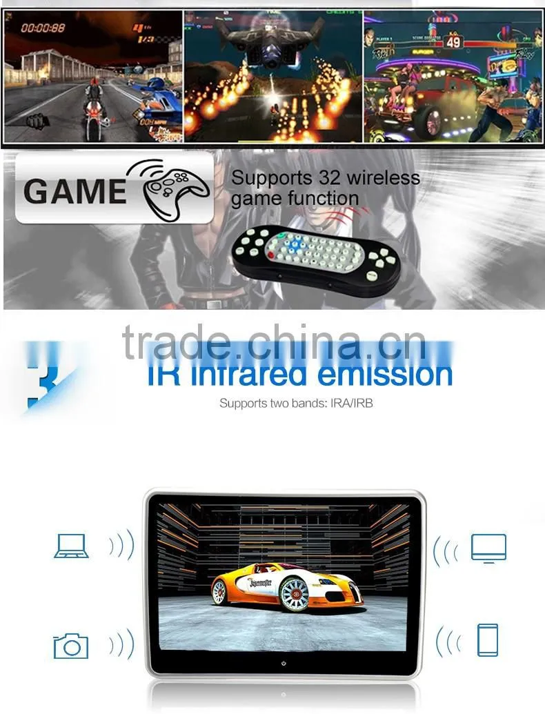 10.1inch universal car headrest monitor with dvd player