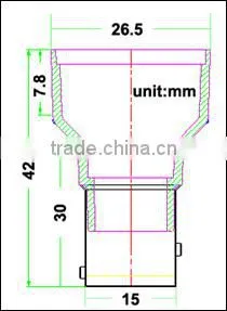 SMD 5050 long neck 10-30V automotive led bulb
