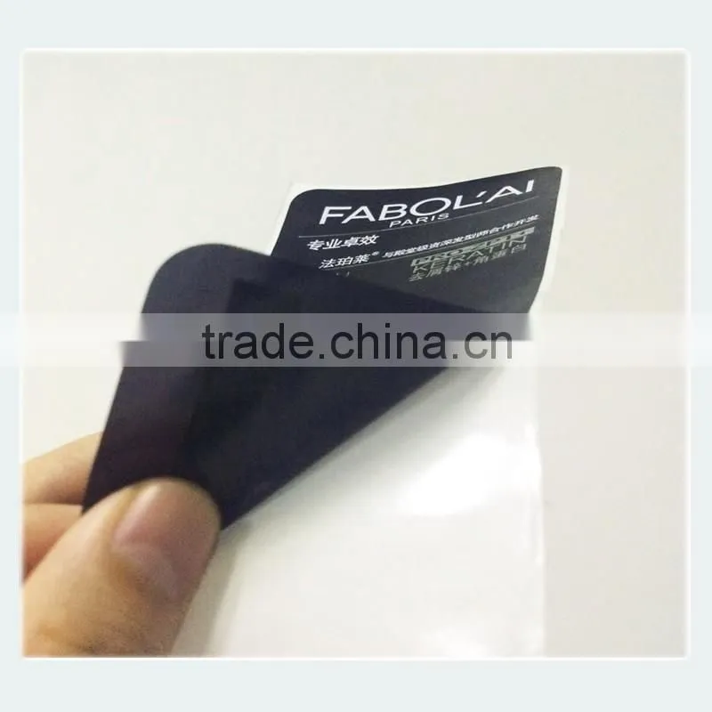 Cosmetics bottle adhesive sticker label