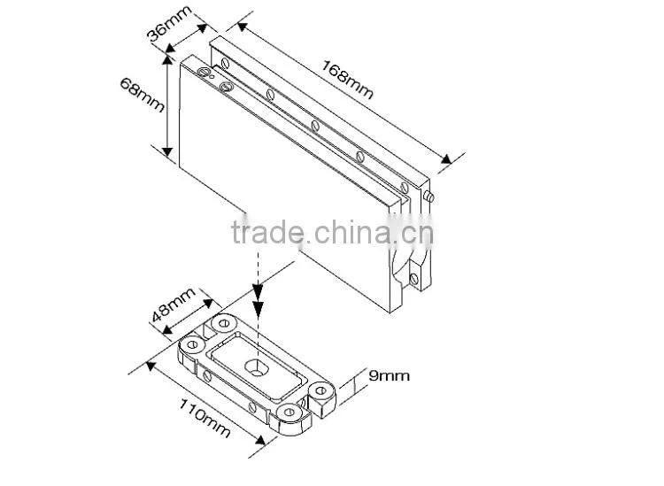 No-digging Concealed Floor Spring For Hot Sales