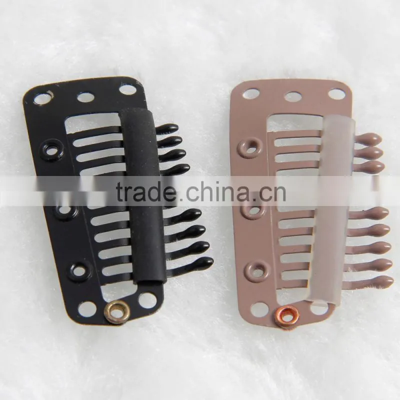 Hair Accessories U-shape Metal Clip For Hair Extension T-type Clips For Clip Hair Extension 6-10Teeth Metal Clips Hair Extension