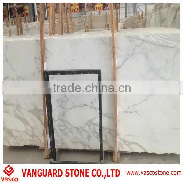 Calacatta white marble slabs