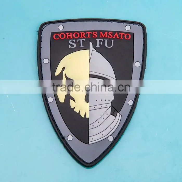 restaurant promotion gift 3D PVC patches manufacturer