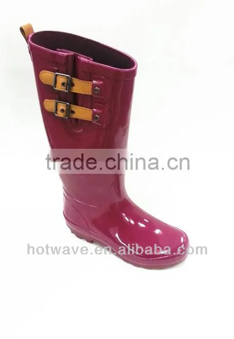 2014 new style lady's fashion rainboots/rubber boots