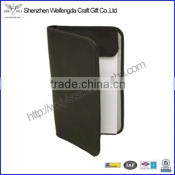 2016 New Arrival Fashion Handmade Mini Business Leather Notepad Holder