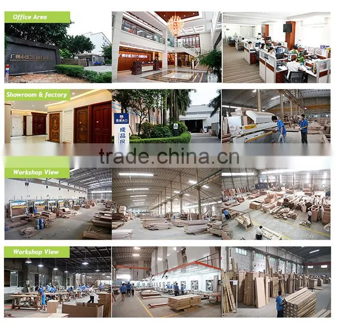 Guangzhou fencing designs white oak wooden door for modern hous design