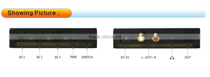 Digital Optical to Analog audio decoder