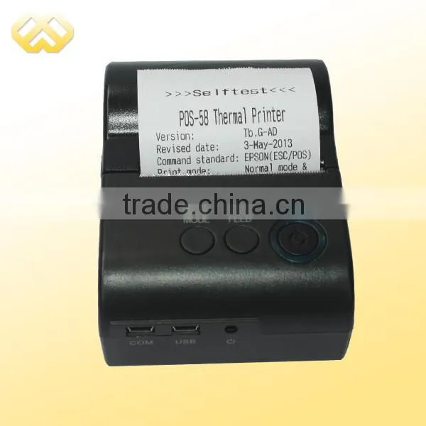 TP-B1 Battery Powered Portable Printer Portable Bluetooth Receipt Printer