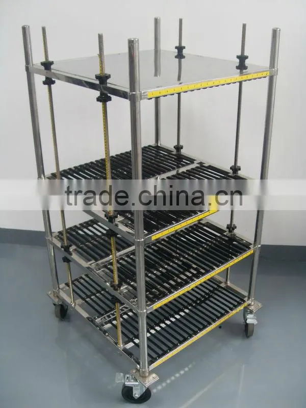 upright circulation cart antistatic PCB storage