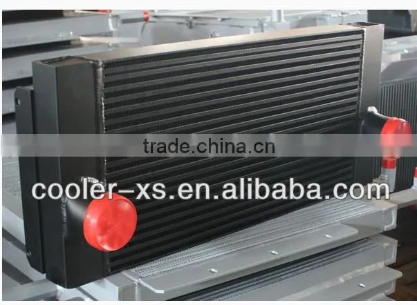 aluminum fin,casting tube , intercooer / CAC / air cooler/ aftercooler for compressor