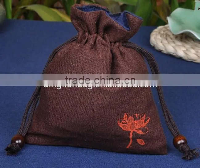 factory good quality small jewelry drawstring bag, gift bag, jewelry pouch with logo in custom