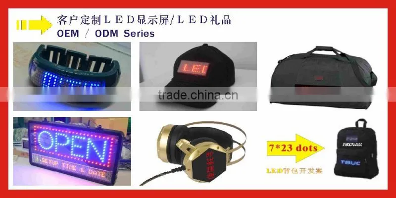 MINI led indoor moving message Bus sign display