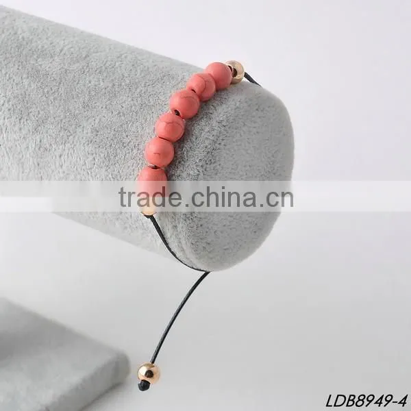 2016 Handmade stretch rope turquoise bracelets