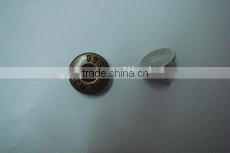 9.5mm hot used blind metal jeans rivet