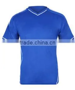 custom fashion design men blue color polyester sport t shirt