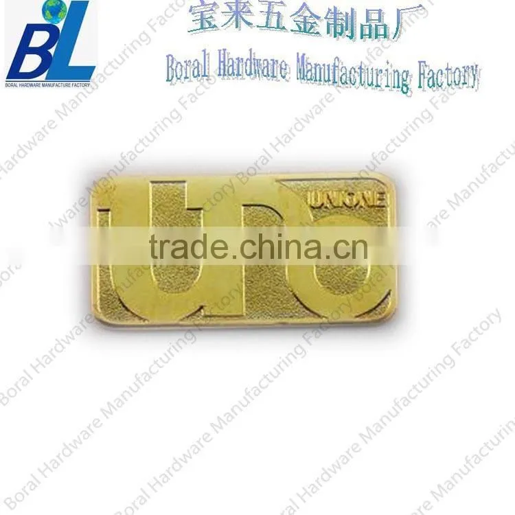 Embossing printed metal wine logo signs