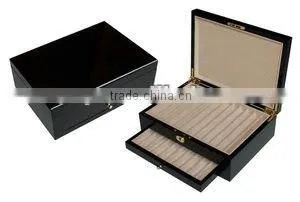 Top quality lacquer logo 10pens Wooden pen box set