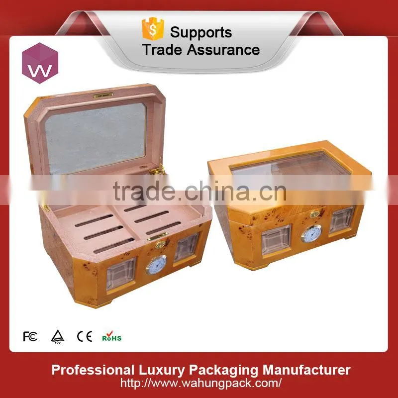 High quality wooden cigar humidor box manufacturer(WH-3846-ML)