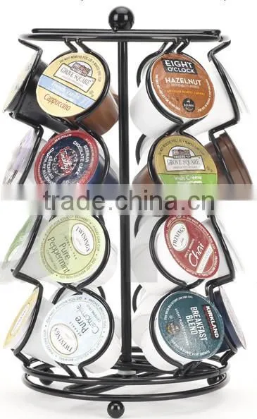 2015 fashion spinning Carousel Coffee Pod holder,k-cup holder