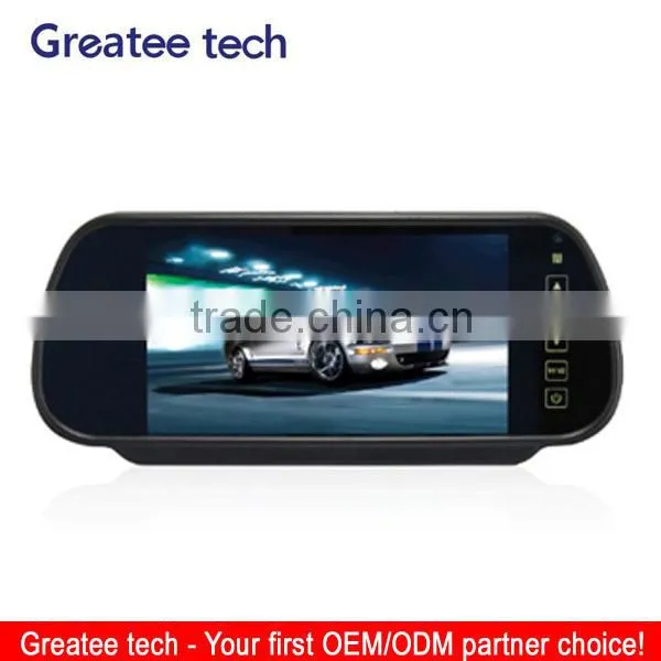 7inch car rear view mirror monitor with touch screen