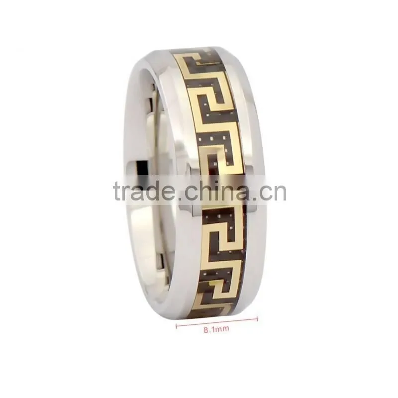 Trendy titanium steel ring for men,custom titanium silver jewelry