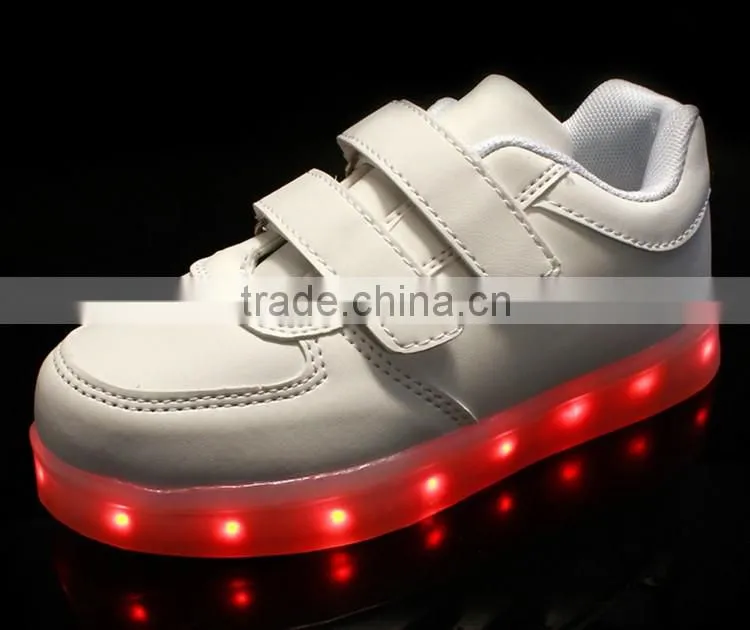 2016 new style colorful children shoes, led light for kids shoes