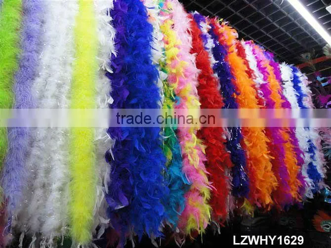 Fluffy turkey feather chandelle boa LZYJ02