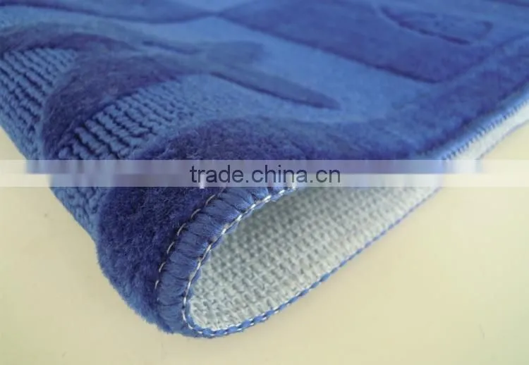 bath mat three pcs sets with TPR base