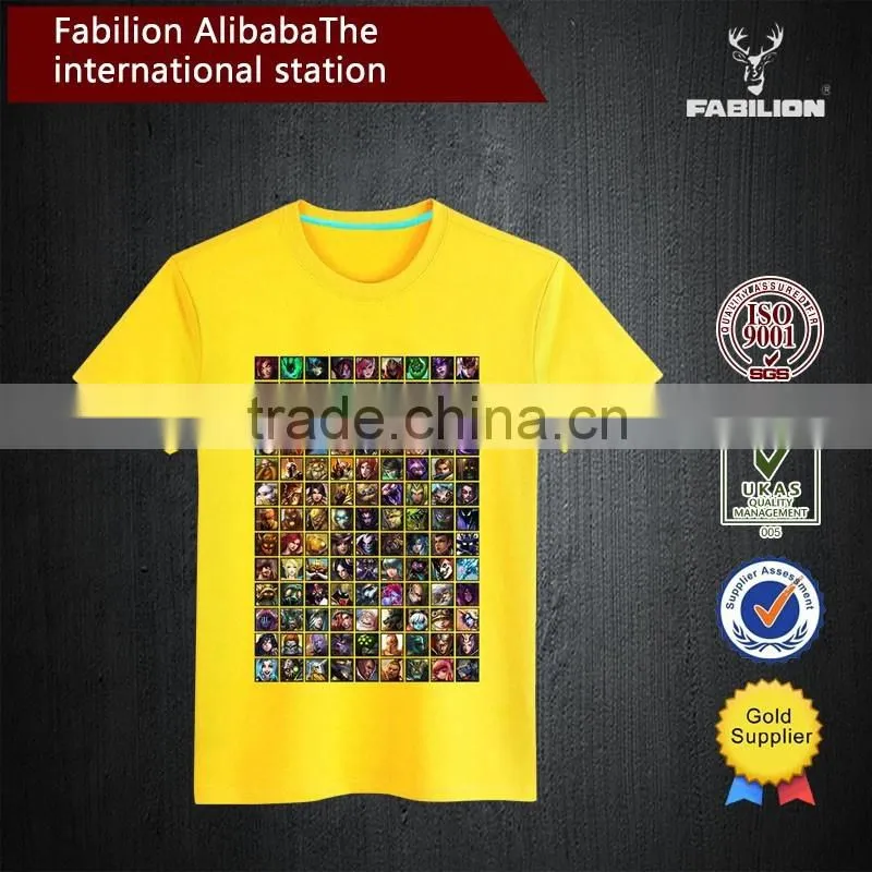 Fashion 100% Cotton Cheap Men's Custom Printing T-shirt