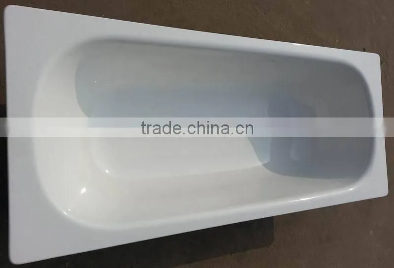 160x70x36cm Steel Enamel irregular bathtub