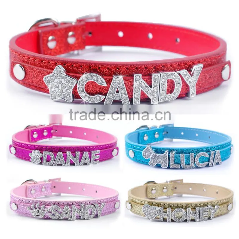 Rhinestone bling 10mm Alloy charm slide charms
