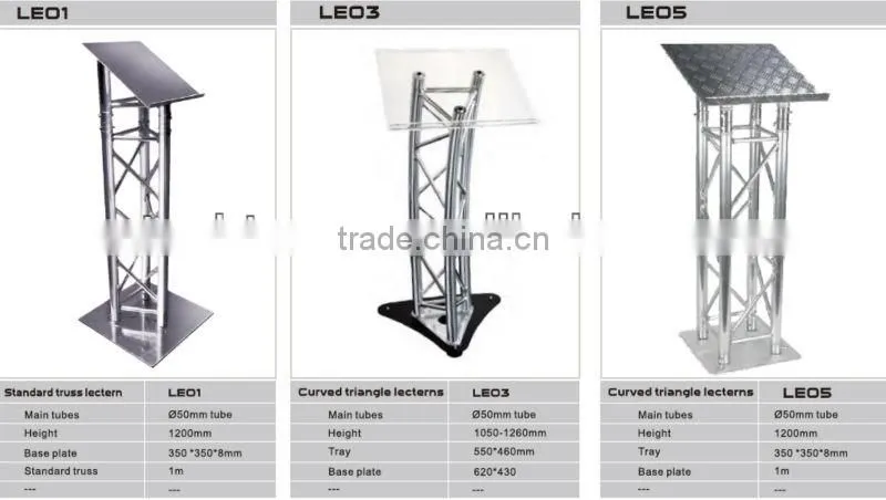 Aluminum furniture standard truss lectern , music truss stand