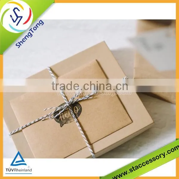 new design high quality brown kraft paper box