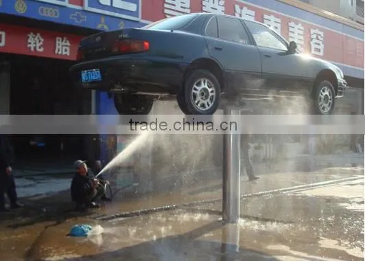 under-ground car washing lift single post lift