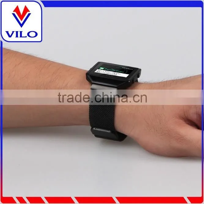 Metal Frame Housing with Magnet Lock Milanese Loop Stainless Steel Bracelet Strap Band for Fitbit Blaze Smart Fitness Watch
