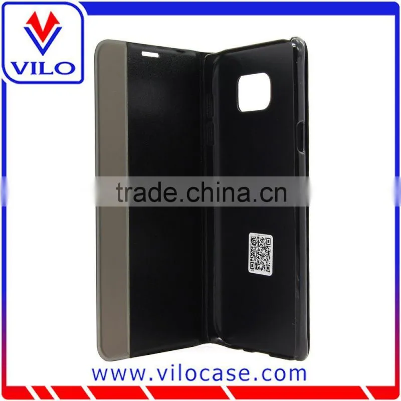 OEM slim simple smart leather cover for Samsung S6