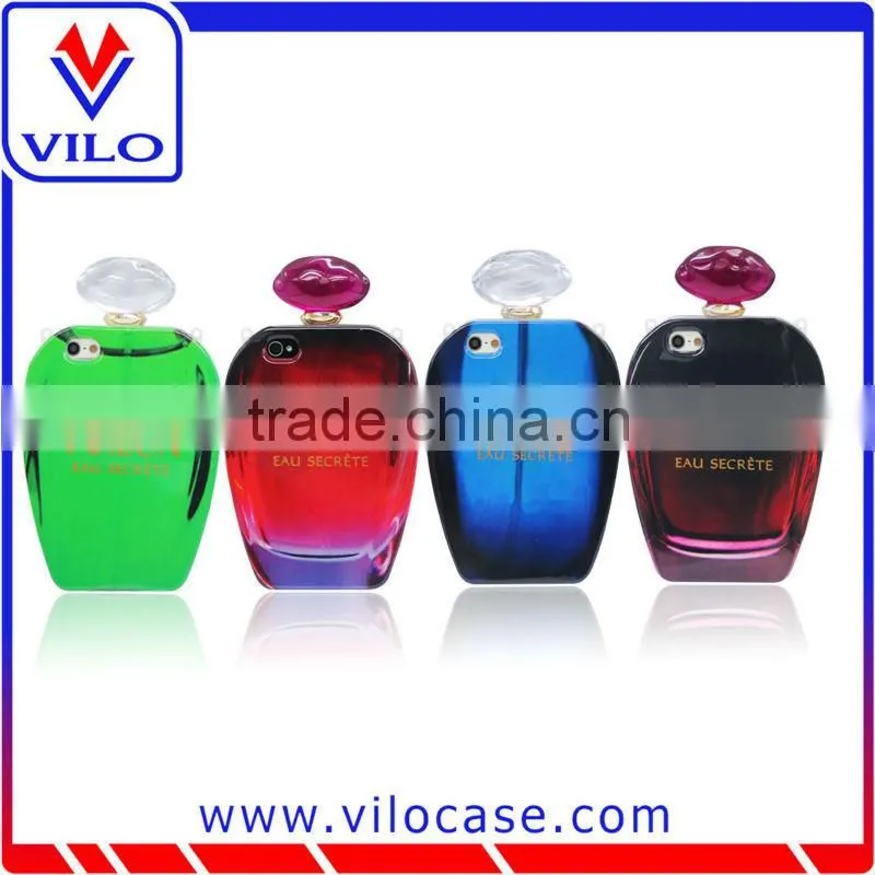 2014 fashion design soft TPU perfume bottle case for Iphone