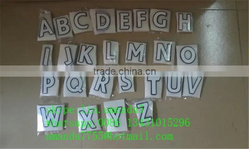 Jersey numbers and letters for t-shirt