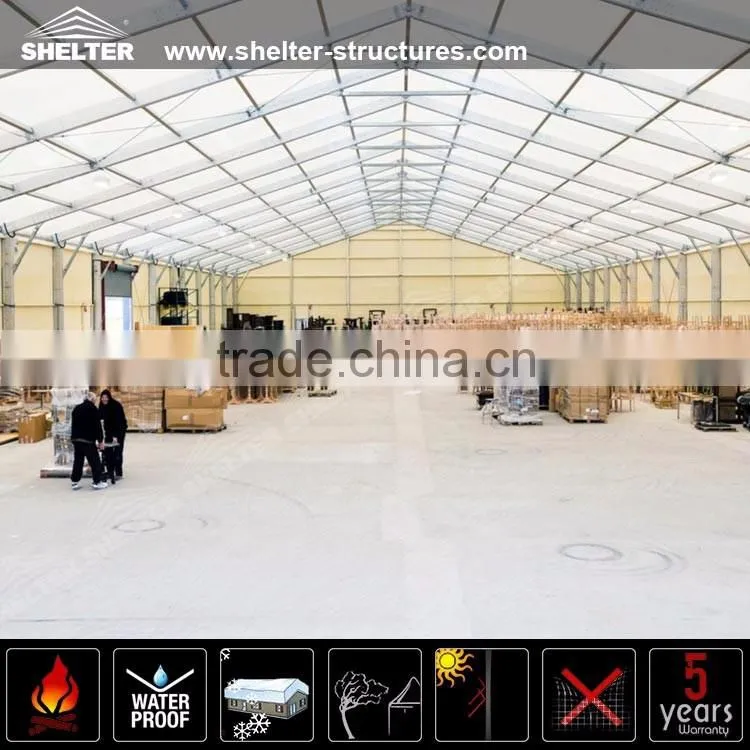 Hot Sale Large Aluminum Industrial Tent CE,SGS and TUV Certificated Cheap Shelter storage Tents